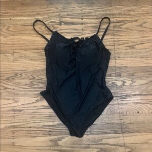 Aerie Black Swimsuit One Piece Classic Design L